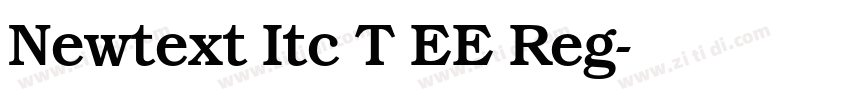 Newtext Itc T EE Reg字体转换